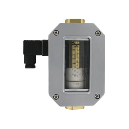 Dwyer Instruments In-line flow transmitter, range 1-10 GPM 3.8-38 LPM water, 1/2in female NPT. HFT-3210